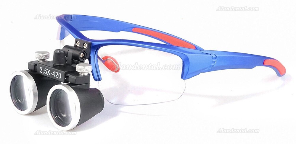 YUYO DY-117 Dental Binocular Loupes 3.5X-420mm Interpupillary Distance Adjustable Loupes